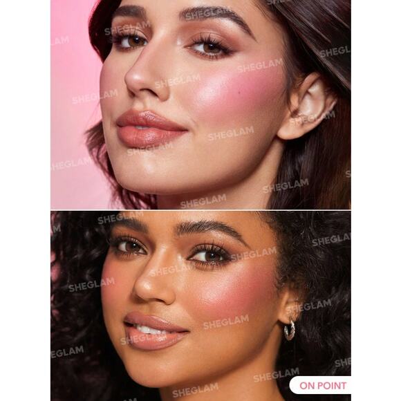 SHEGLAM Liquid Blush “On Point” | Hot Berry Pink | Matte Gel-Cream Formula - Picture 2 of 11